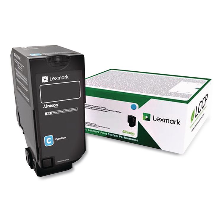 74C1SC0 Return Program Unison Toner, 7,000 Page-Yield, Cyan