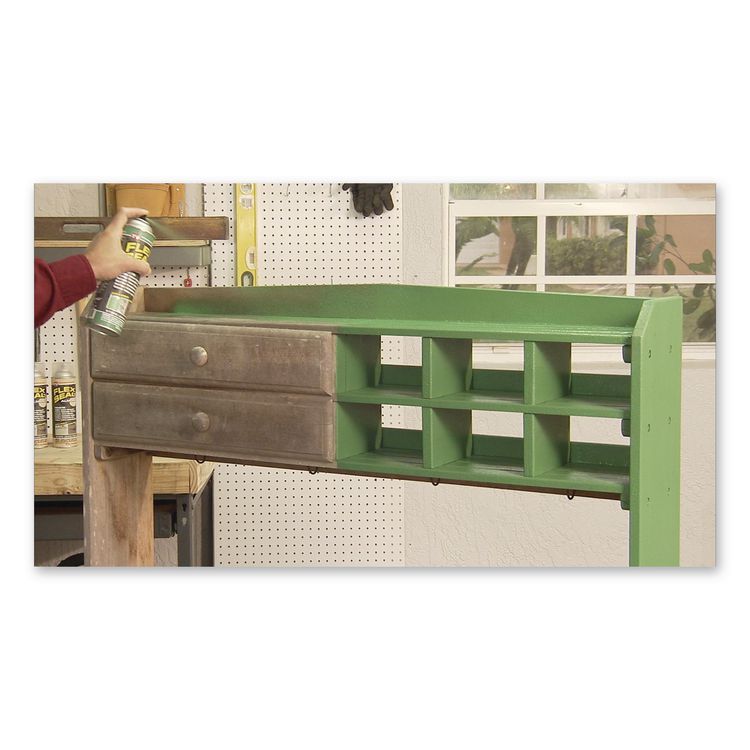 Flex Seal Liquid Rubber Sealant Coating Aerosol, 14 oz Aerosol Can, Dries Green, 6/Carton