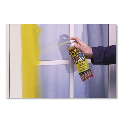 Removable Rubber Sealant Coating Flood Protection Spray, 10 oz Aerosol Can, Dries Yellow, 6/Carton