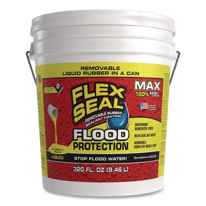 Flex Seal Liquid Flood Protection, 2.5 gal Can, Dries Yellow