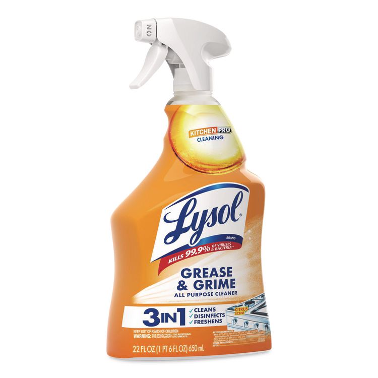 Kitchen Pro Antibacterial Cleaner, 22 oz Spray Bottle