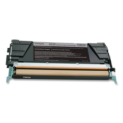 C746H1KG Return Program High-Yield Toner, 12,000 Page-Yield, Black