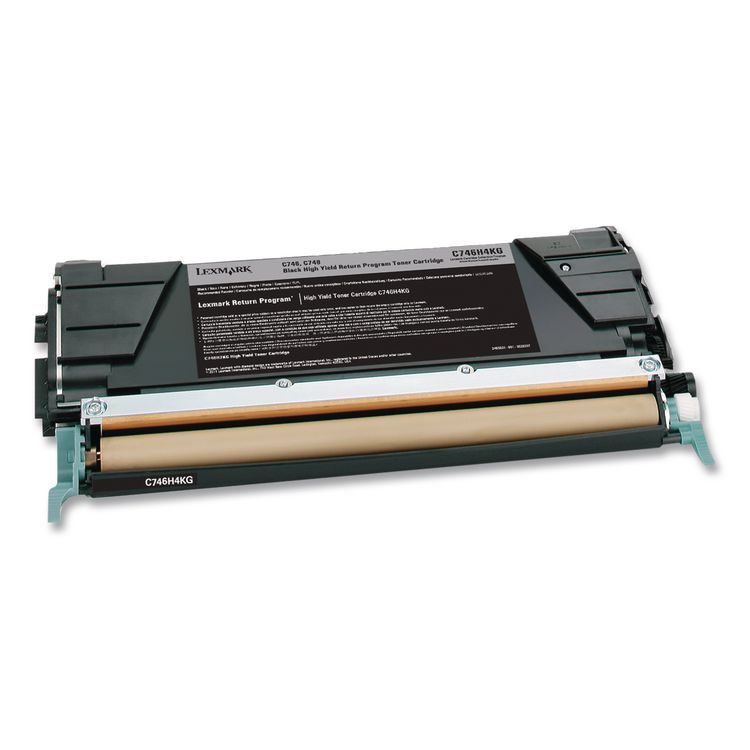 C746H4KG Return Program High-Yield Toner, 12,000 Page-Yield, Black, TAA Compliant