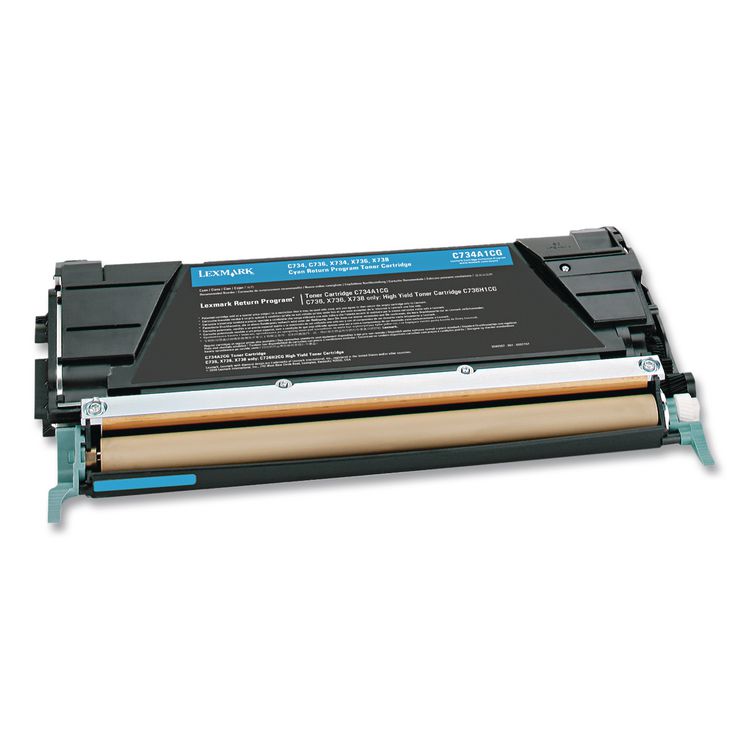 C748H1CG Return Program High-Yield Toner, 10,000 Page-Yield, Cyan
