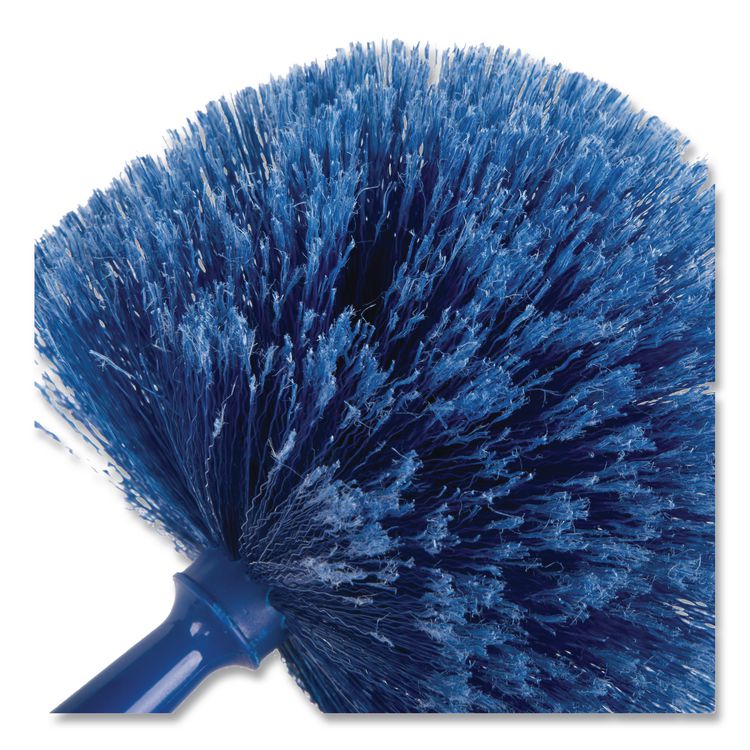 Flo-Pac Round Duster with Soft Flagged PVC Bristles, 7", Blue, Dozen