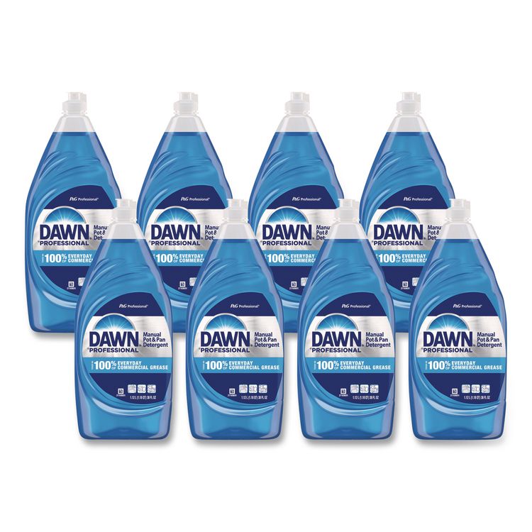 Manual Pot/Pan Dish Detergent, Original Scent, 38 oz Bottle, 8/Carton