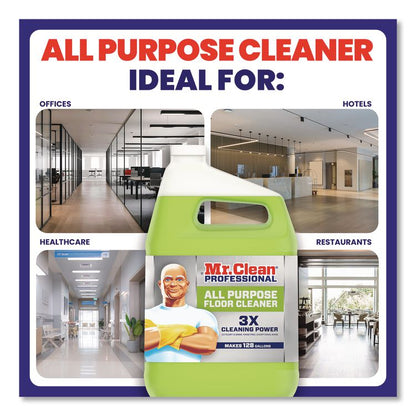 All Purpose Floor Cleaner, Lemon Scent, 1 gal Bottle, 3/Carton