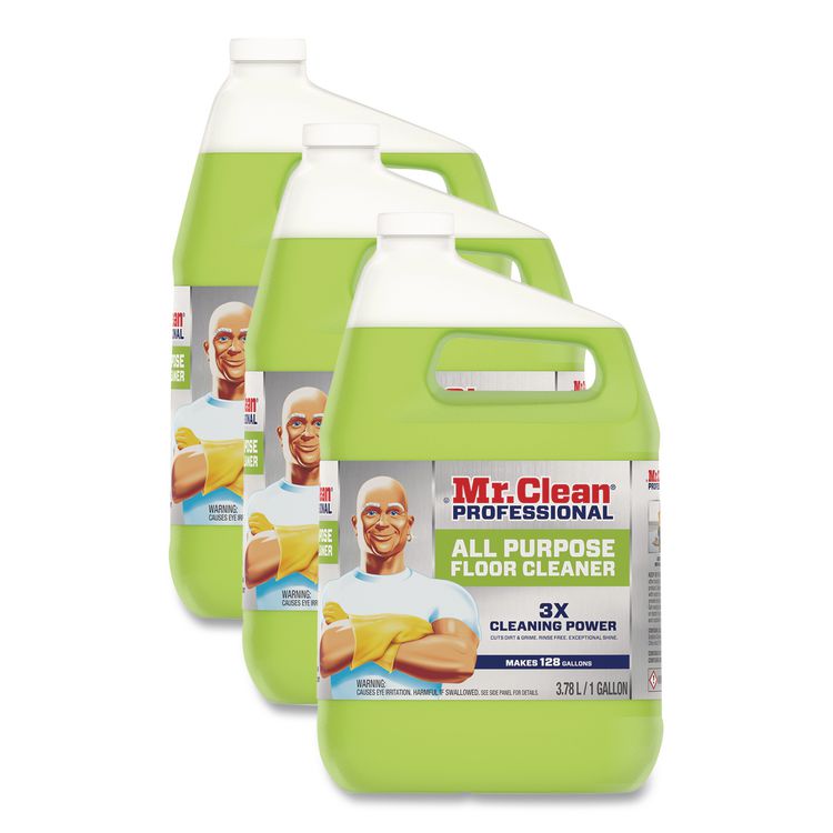 All Purpose Floor Cleaner, Lemon Scent, 1 gal Bottle, 3/Carton