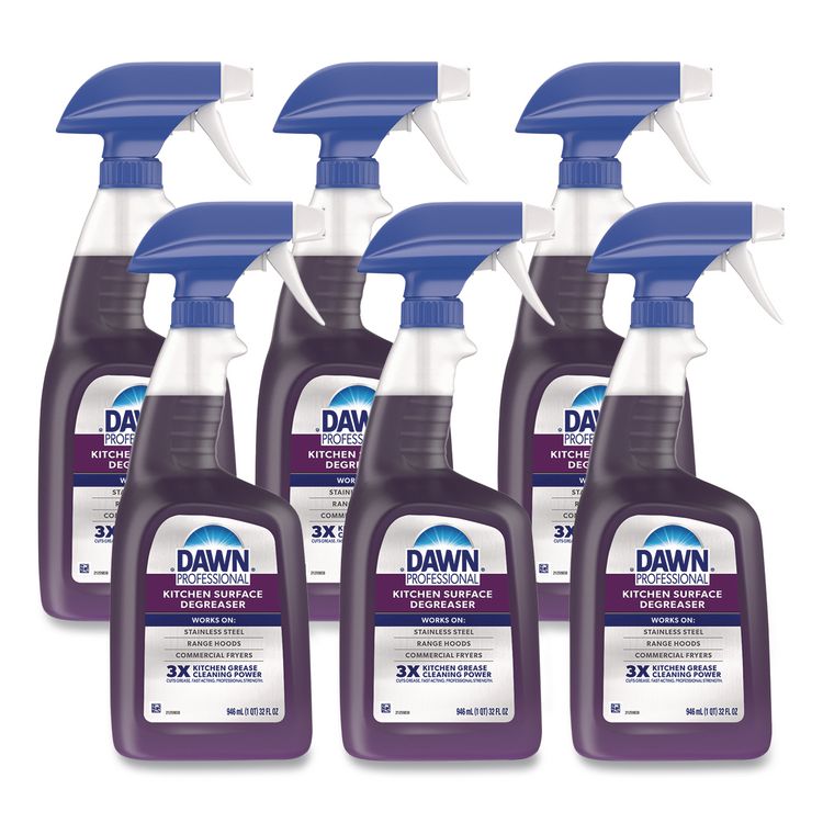 Kitchen Surface Degreaser, 32 oz Spray Bottle, 6/Carton