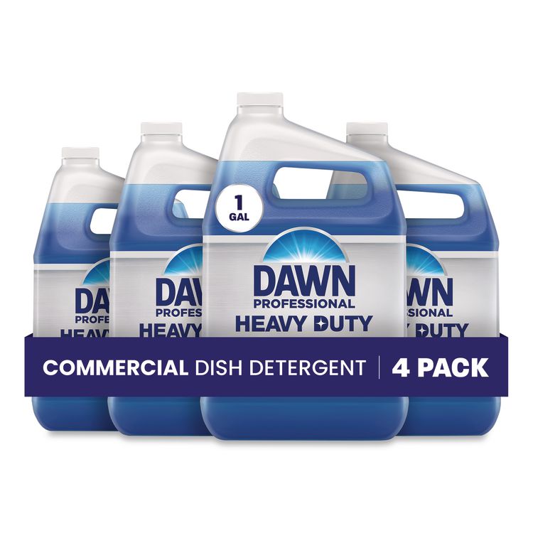 Heavy-Duty Manual Pot/Pan Dish Detergent, Original Scent, 1 gal Bottle, 4/Carton