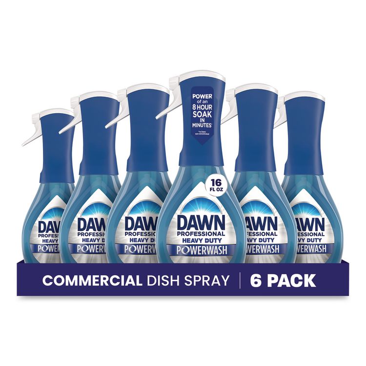Heavy Duty Powerwash Commercial Dish Spray, Fresh Scent, 16 oz, 6 Pack: 6 Starter Kits