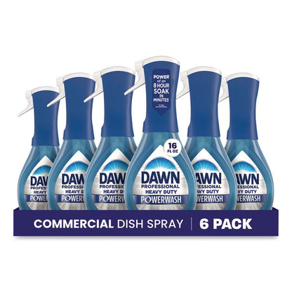 Heavy Duty Powerwash Commercial Dish Spray, Fresh Scent, 16 oz, 6 Pack: 6 Starter Kits