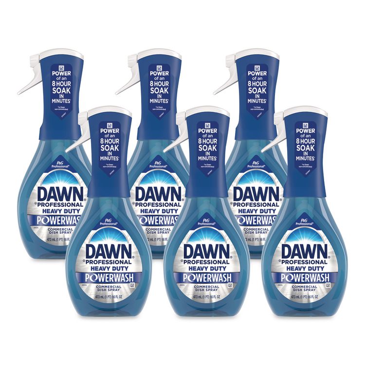 Heavy Duty Powerwash Commercial Dish Spray, Fresh Scent, 16 oz, 6 Pack: 6 Starter Kits