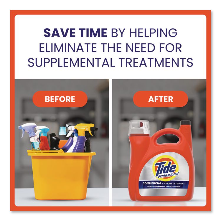 Commercial HE Liquid Laundry Detergent, 105 oz Pour Bottle, 4/Carton