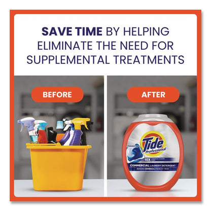 Commercial Power PODS Laundry Detergent, HE Compatible, 63 Liquid Pods/Tub, 4 Tubs/Carton