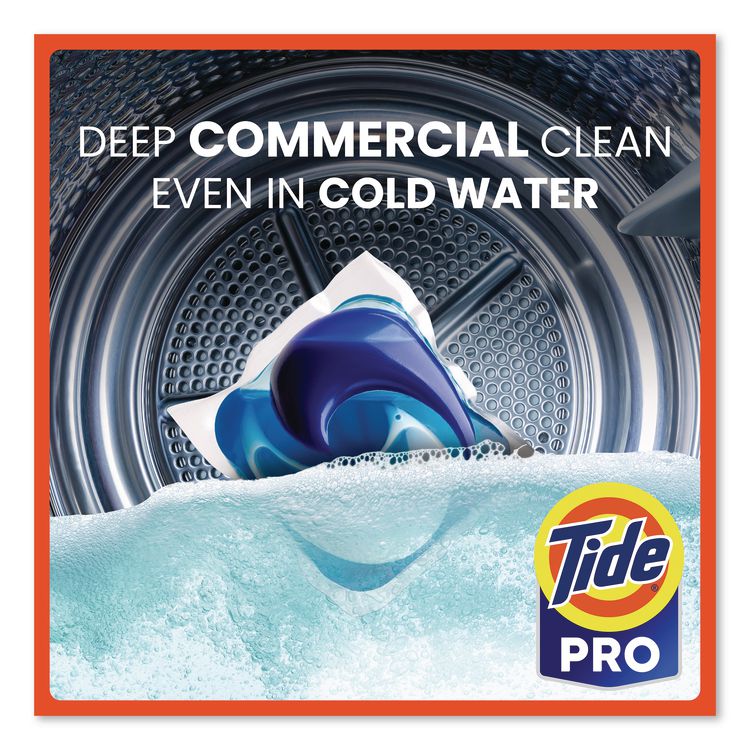Commercial Power PODS Laundry Detergent, HE Compatible, 63 Liquid Pods/Tub, 4 Tubs/Carton