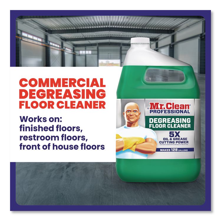 Degreasing Floor Cleaner, 1 gal Bottle, 3/Carton