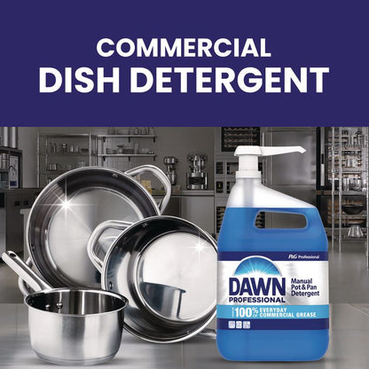 Manual Pot/Pan Dish Detergent, Original Scent, 1 gal Bottle, 4/Carton