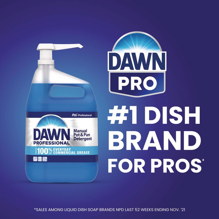 Manual Pot/Pan Dish Detergent, Original Scent, 1 gal Bottle, 4/Carton