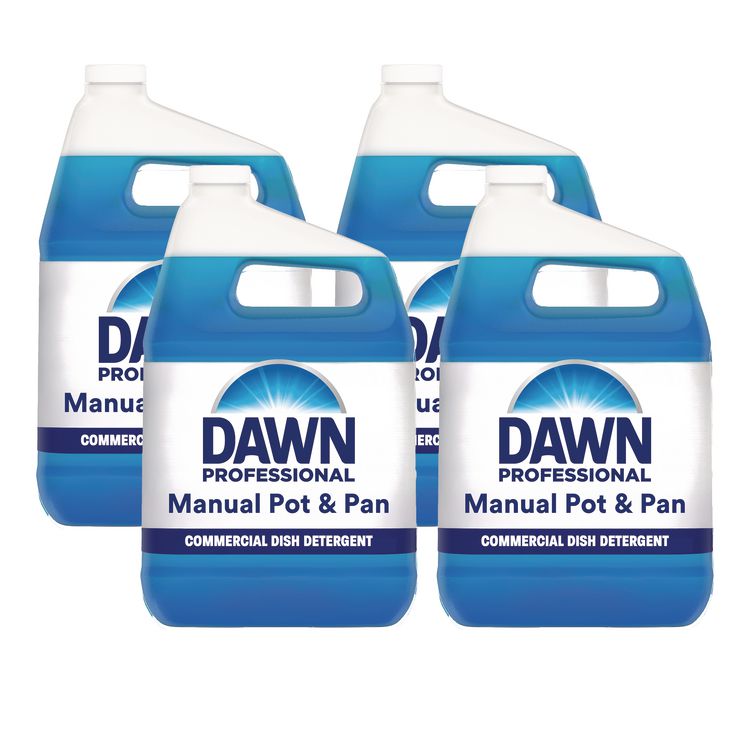 Manual Pot/Pan Dish Detergent, Original Scent, 1 gal Bottle, 4/Carton