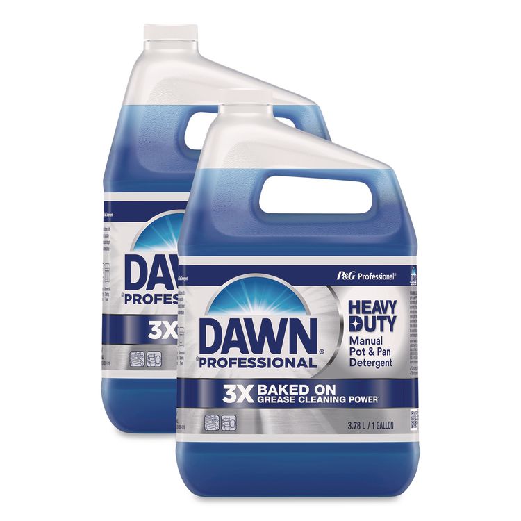 Heavy-Duty Manual Pot/Pan Dish Detergent, Original Scent, 1 gal Bottle, 2/Carton