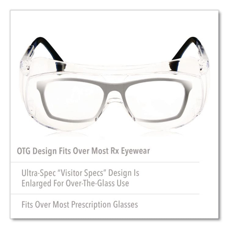 Ultra-spec 2001 OTG Eyewear S0112, Frameless OTG, Clear Single Lens