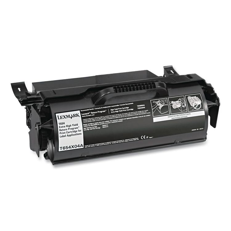 T654X04A Return Program Extra High-Yield Toner, 36,000 Page-Yield, Black