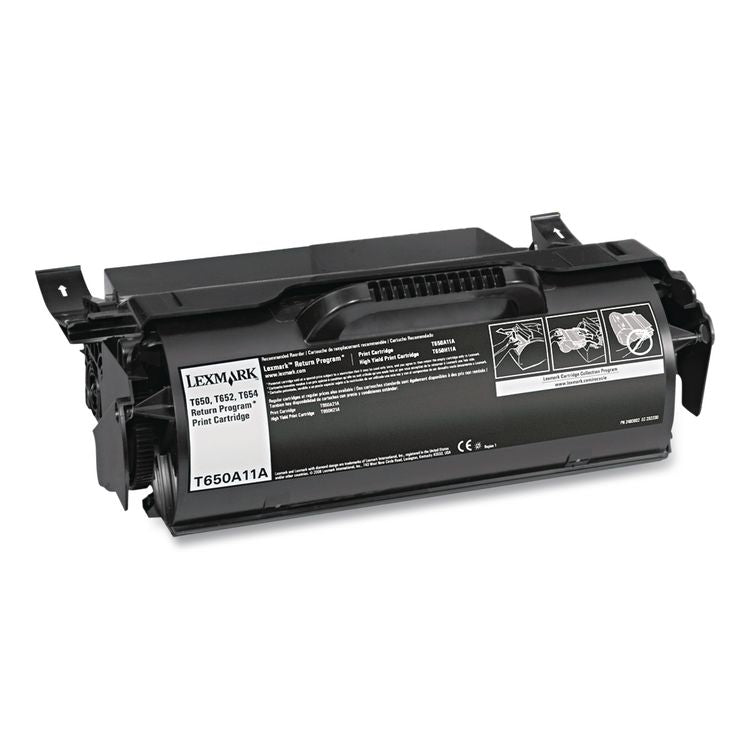 T650A11A Return Program Toner, 7,000 Page-Yield, Black
