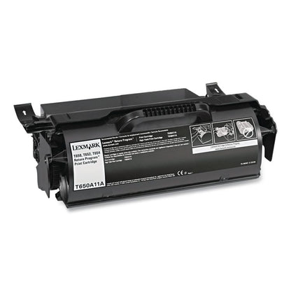T650A11A Return Program Toner, 7,000 Page-Yield, Black