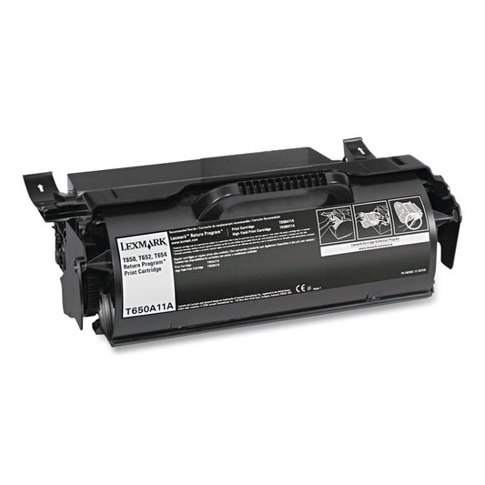 T650A11A Return Program Toner, 7,000 Page-Yield, Black