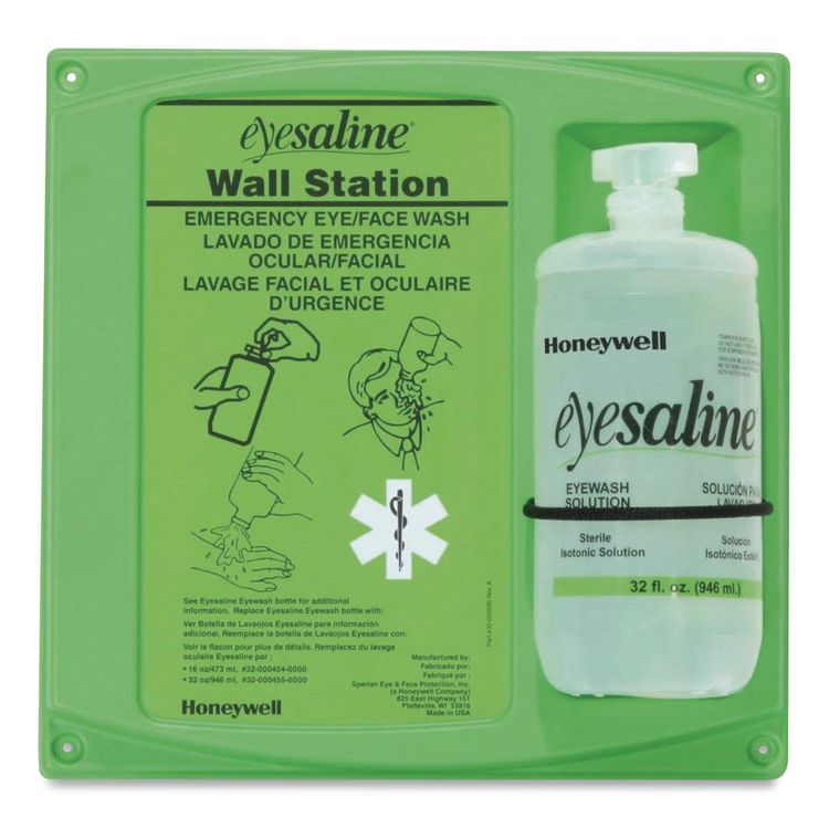 Fendall Eyesaline Eyewash Bottle Refill, 32 oz Bottle, 12/Carton