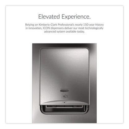 ICON Automatic Roll Towel Recessed Dispenser Housing with Trim Panel, 22 x 6.52 x 17.64, Stainless Steel
