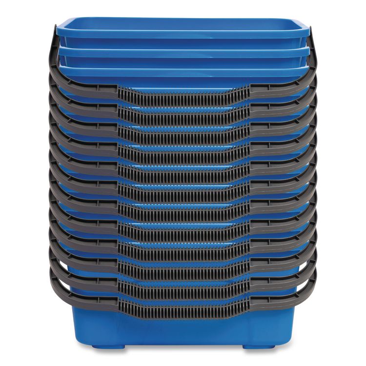 Window and General Cleaning Bucket, 3 gal, Blue, 12/Carton