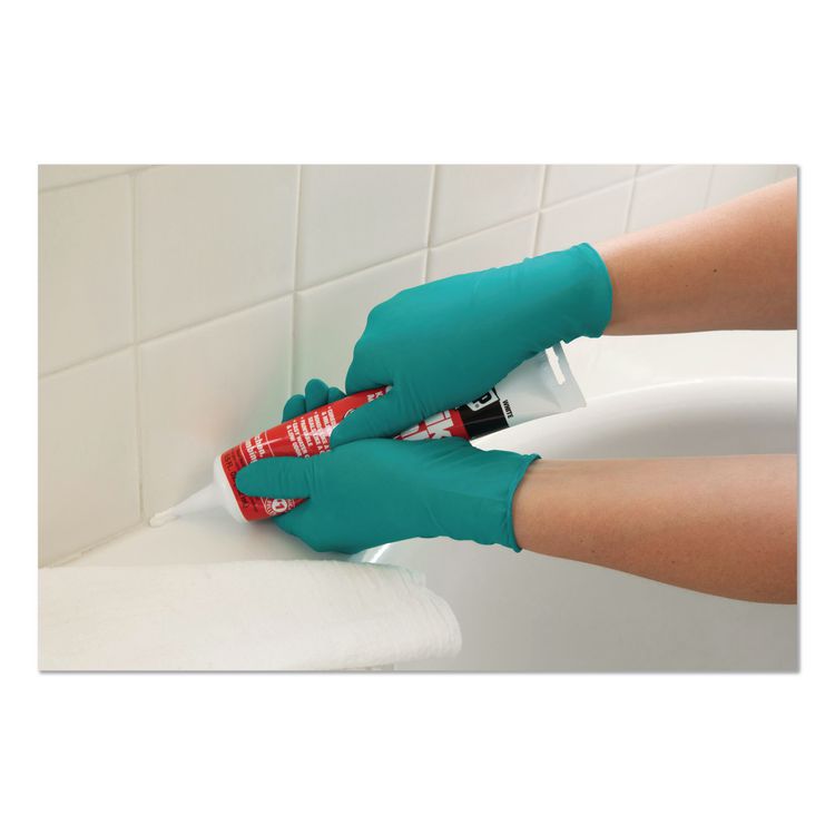 TouchNTuff 92-600 Chemical Splash Protection Gloves, Powder-Free, AQL 4.0, ESD Safe,X-Large,4.9 mil,9.45",Green,100/Box,10/CT