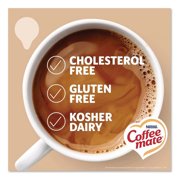 Liquid Coffee Creamer, French Vanilla/Hazelnut/Italian Sweet Creme/Original, 0.38 oz Mini Cups, 200/Carton