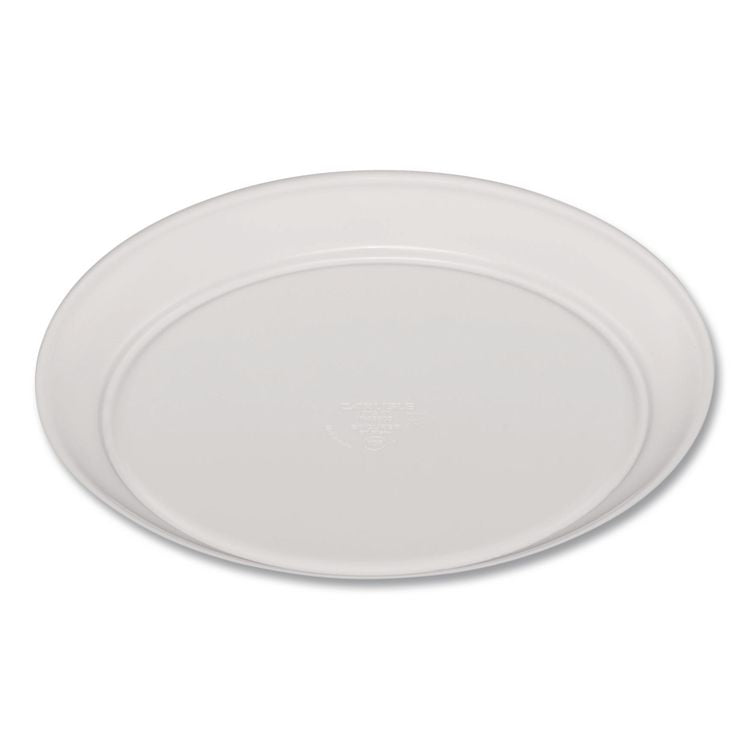 Epicure Melamine Dinner Plate, 8" dia, White, 48/Carton