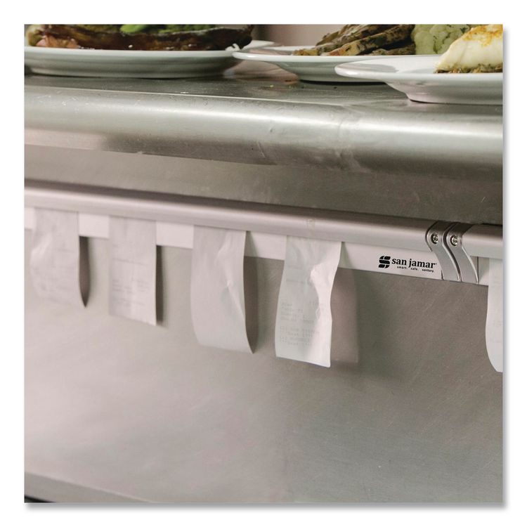 Check Rack, 36 x 0.75 x 2, Silver, 6/Carton
