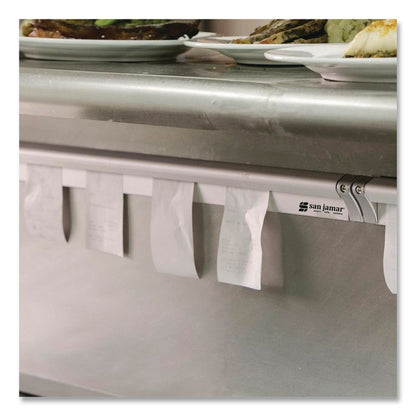 Check Rack, 36 x 0.75 x 2, Silver, 6/Carton