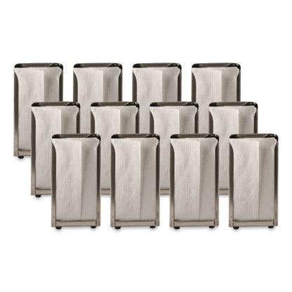 Venue Classic Tabletop Napkin Dispenser, 4.5 x 4.5 x 6, Stainless Steel, 12/Carton