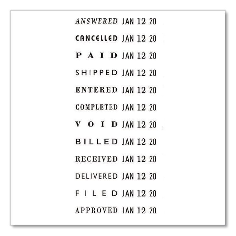 Dial-N-Stamp, 12 Phrases, Five Years, 1.5 x 0.13