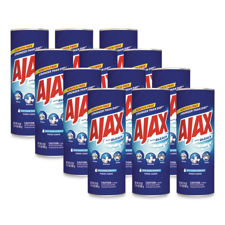 Powder Cleanser with Bleach, 21 oz Canister, 12/Carton