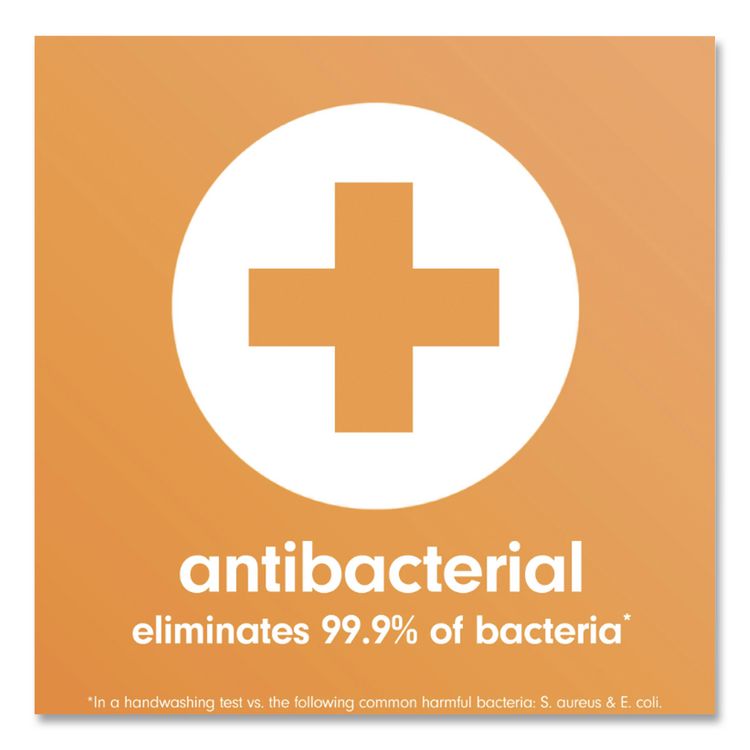 Antibacterial Liquid Hand Soap Refill, Fresh Scent, Orange, 50 oz