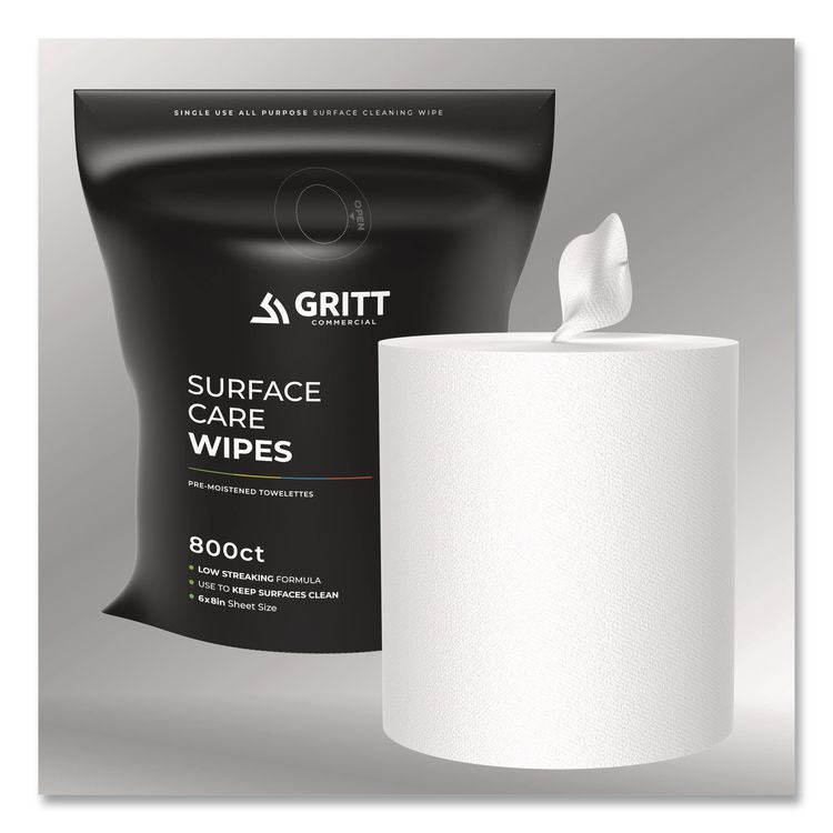 Surface Care Wipes, 1-Ply, 6 x 8, Fresh Scent, White, 800 Wipes