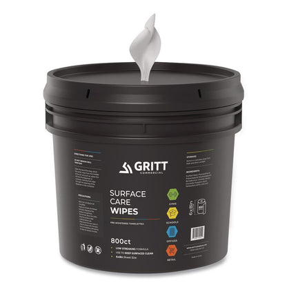 Surface Care Wipes, 1-Ply, 6 x 8, Fresh Scent, White, 800 Wipes/Bucket