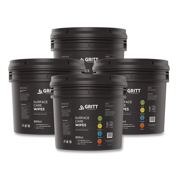Surface Care Wipes, 1-Ply, 6 x 8, Fresh Scent, White, 800/Bucket, 4 Buckets/Carton