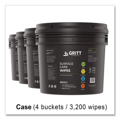 Surface Care Wipes, 1-Ply, 6 x 8, Fresh Scent, White, 800/Bucket, 4 Buckets/Carton