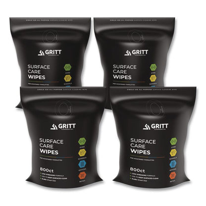 Surface Care Wipes, 1-Ply, 6 x 8, Fresh, White, 800/Pack, 4 Packs/Carton