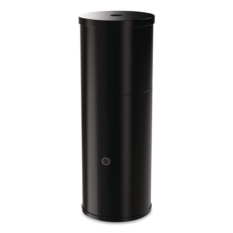 Floor Stand Wet Wipe Dispenser Station with 7 Gallon Built-In Trash Can, 13.1 x 13.1 x 36, Black