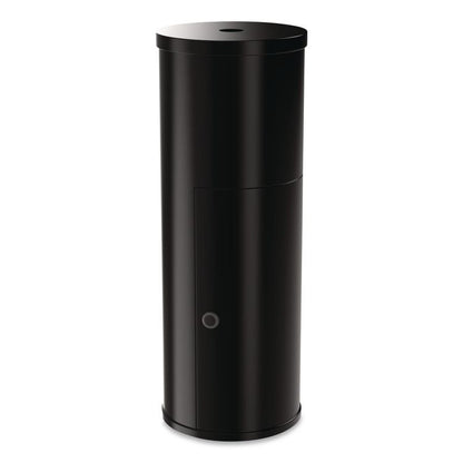 Floor Stand Wet Wipe Dispenser Station with 7 Gallon Built-In Trash Can, 13.1 x 13.1 x 36, Black