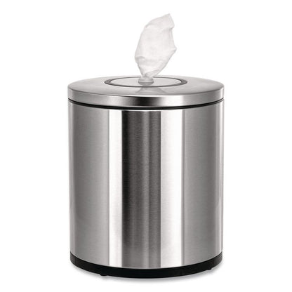 Stainless Steel Tabletop Wipes Dispenser, 10 x 10 x 11.75, Brushed Stainless Steel